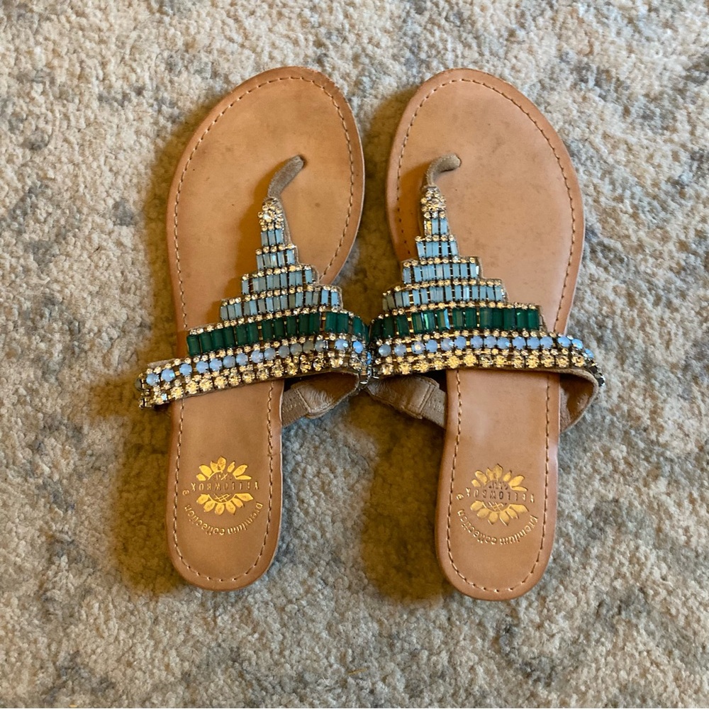 Yellowbox jeweled sandals size 7.5